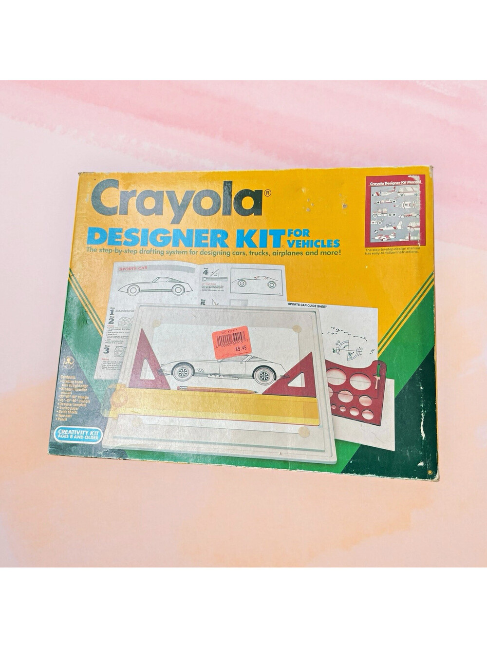 Vintage 1980s Crayola Designer Kit for Vehicles No 5605 - 100% Complete